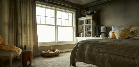 A Wilmette home is affected by smoke and soot in the bedroom